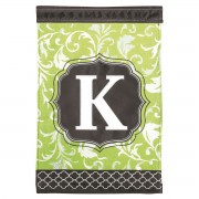 2pk -Flag Monogram-K Green Black 13x18 - (Pack of 2) 2pk -Flag Monogram-K Green Black 13x18 - (Pack of 2)