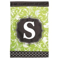 2pk -Flag Monogram-S Green Black 13x18 - (Pack of 2) 2pk -Flag Monogram-S Green Black 13x18 - (Pack of 2)