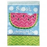 2pk -Flag Watermelon Sweet Polyester 13x18 - (Pack of 2)