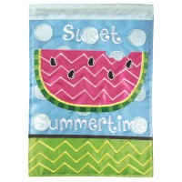 2pk -Flag Watermelon Sweet Polyester 13x18 - (Pack of 2)