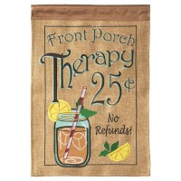 2pk -Flag Front Porch Therapy 25 Cents 13x18 - (Pack of 2)