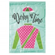 2pk -Flag Derby Time Polyester 13x18 - (Pack of 2)