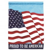 2pk -Flag Proud To Be American 13x18 - (Pack of 2)