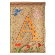 2pk -Flag Monogram-A Polyester 13x18 - (Pack of 2)