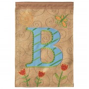 2pk -Flag Monogram-B Polyester 13x18 - (Pack of 2)
