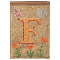 2pk -Flag Monogram-F Polyester 13x18 - (Pack of 2)