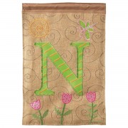 2pk -Flag Monogram-N Polyester 13x18 - (Pack of 2) 2pk -Flag Monogram-N Polyester 13x18 - (Pack of 2)