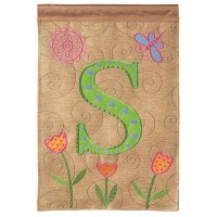 2pk -Flag Monogram-S Polyester 13x18 - (Pack of 2)