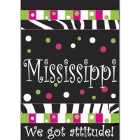 2pk -Flag Mississippi We Got Attitude 13x18 - (Pack of 2)