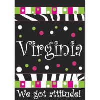 2pk -Flag Virginia We Got Attitude! 13x18 - (Pack of 2)