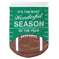 2pk -Flag Wonderful Season Football 13x18 - (Pack of 2)