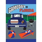 2pk -Flag Gameday Florida Blue Orange 13x18 - (Pack of 2)