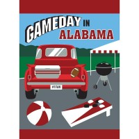 2pk -Flag Gameday Alabama Crimson White 13x18 - (Pack of 2)