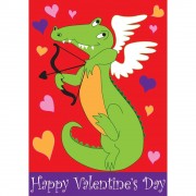2pk -Flag Alligator Cupid Polyester 13x18 - (Pack of 2) 2pk -Flag Alligator Cupid Polyester 13x18 - (Pack of 2)