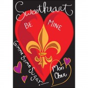 2pk -Flag Sweetheart Polyester 13x18 - (Pack of 2)
