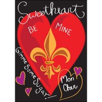 2pk -Flag Sweetheart Polyester 13x18 - (Pack of 2)