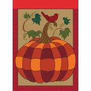 2pk Flag Pumpkin Leaves Burlap 13x18 - Pack of 2 2pk Flag Pumpkin Leaves Burlap 13x18 - Pack of 2