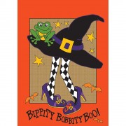 2pk -Flag Witch Hat With Legs Burlap 13x18 - (Pack of 2)