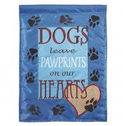 2pk -Flag Dogs Leave Pawprints 13x18 - (Pack of 2)