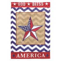 2pk -Flag God Bless America Star 13x18 - (Pack of 2)