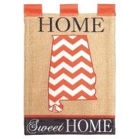 2pk -Flag Orange Blue Home Sweet 13x18 - (Pack of 2)