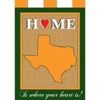 2pk -Flag Texas Home Green Gold 13x18 - (Pack of 2)