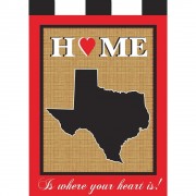 2pk -Flag Texas Home Black Red 13x18 - (Pack of 2) 2pk -Flag Texas Home Black Red 13x18 - (Pack of 2)