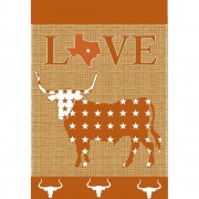 2pk -Flag Love Longhorns Texas 13x18 - (Pack of 2)