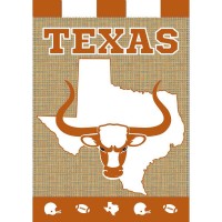 2pk -Flag Texas Longhorns Burlap 13x18 - (Pack of 2)