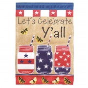 2pk -Flag Lets Celebrate Yall 13x18 - (Pack of 2)
