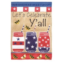 2pk -Flag Lets Celebrate Yall 13x18 - (Pack of 2)