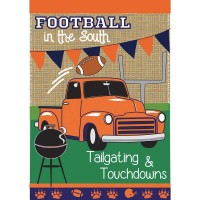 2pk -Flag Tailgate Clemson Polyester 13x18 - (Pack of 2)