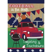2pk -Flag Tailgate Red Blue Burlap 13x18 - (Pack of 2)
