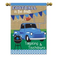 2pk -Flag Tailgate NC Tarheels Burlap 13x18 - (Pack of 2)