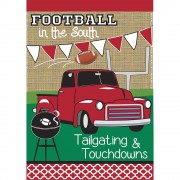 2pk -Flag Tailgate Burlap Red White 13x18 - (Pack of 2) 2pk -Flag Tailgate Burlap Red White 13x18 - (Pack of 2)