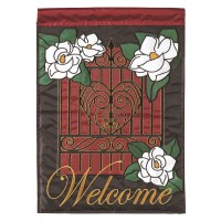 2pk -Flag Plantation Magnolia Polyester 13x18 - (Pack of 2)
