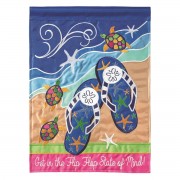 2pk -Flag Flip Flop State Of Mind 13x18 - (Pack of 2)