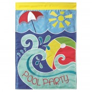 2pk -Flag Pool Party Umbrella Polyester 13x18 - (Pack of 2) 2pk -Flag Pool Party Umbrella Polyester 13x18 - (Pack of 2)