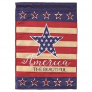 2pk -Flag America The Beautiful Star 13x18 - (Pack of 2) 2pk -Flag America The Beautiful Star 13x18 - (Pack of 2)