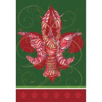 2pk -Flag Peppermint Crawfish Polyester 30x44 - (Pack of 2) 2pk -Flag Peppermint Crawfish Polyester 30x44 - (Pack of 2)