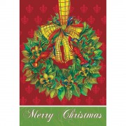 2pk -Flag Louisiana Wreath Polyester 30x44 - (Pack of 2)