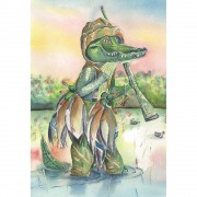 2pk -Flag Hunting Gator Polyester 30x44 - (Pack of 2) 2pk -Flag Hunting Gator Polyester 30x44 - (Pack of 2)