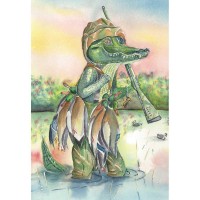 2pk -Flag Hunting Gator Polyester 30x44 - (Pack of 2) 2pk -Flag Hunting Gator Polyester 30x44 - (Pack of 2)
