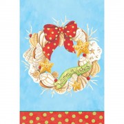2pk -Flag Warm Wishes Coastal Wreath 13x18 - (Pack of 2)