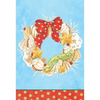 2pk -Flag Warm Wishes Coastal Wreath 13x18 - (Pack of 2)