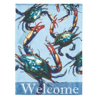 2pk -Flag Blue Crabs Polyester 13x18 - (Pack of 2)