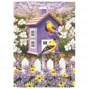 2pk -Flag Goldfinch Garden Home 13x18 - (Pack of 2)
