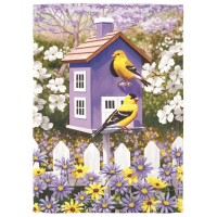 2pk -Flag Goldfinch Garden Home 13x18 - (Pack of 2)