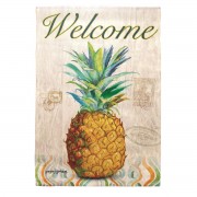 2pk -Flag Pineapple Welcome Polyester 13x18 - (Pack of 2) 2pk -Flag Pineapple Welcome Polyester 13x18 - (Pack of 2)