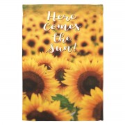 2pk -Flag Sunflower Here Comes 13x18 - (Pack of 2)